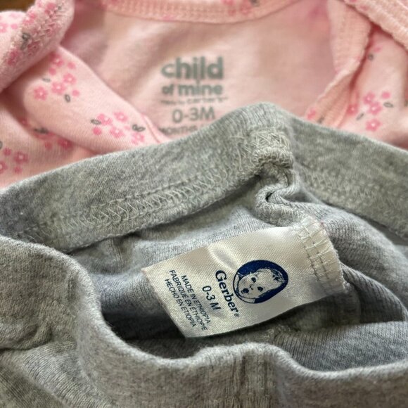 Baby Girls Clothes Lot 10 Piece Spring Summer Outfit Dresses Rompers 0-3 Months - Picture 11 of 16